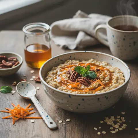 Porridge à l'Avoine et Carottes Râpées