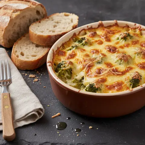 Broccoli and Gruyère Gratin