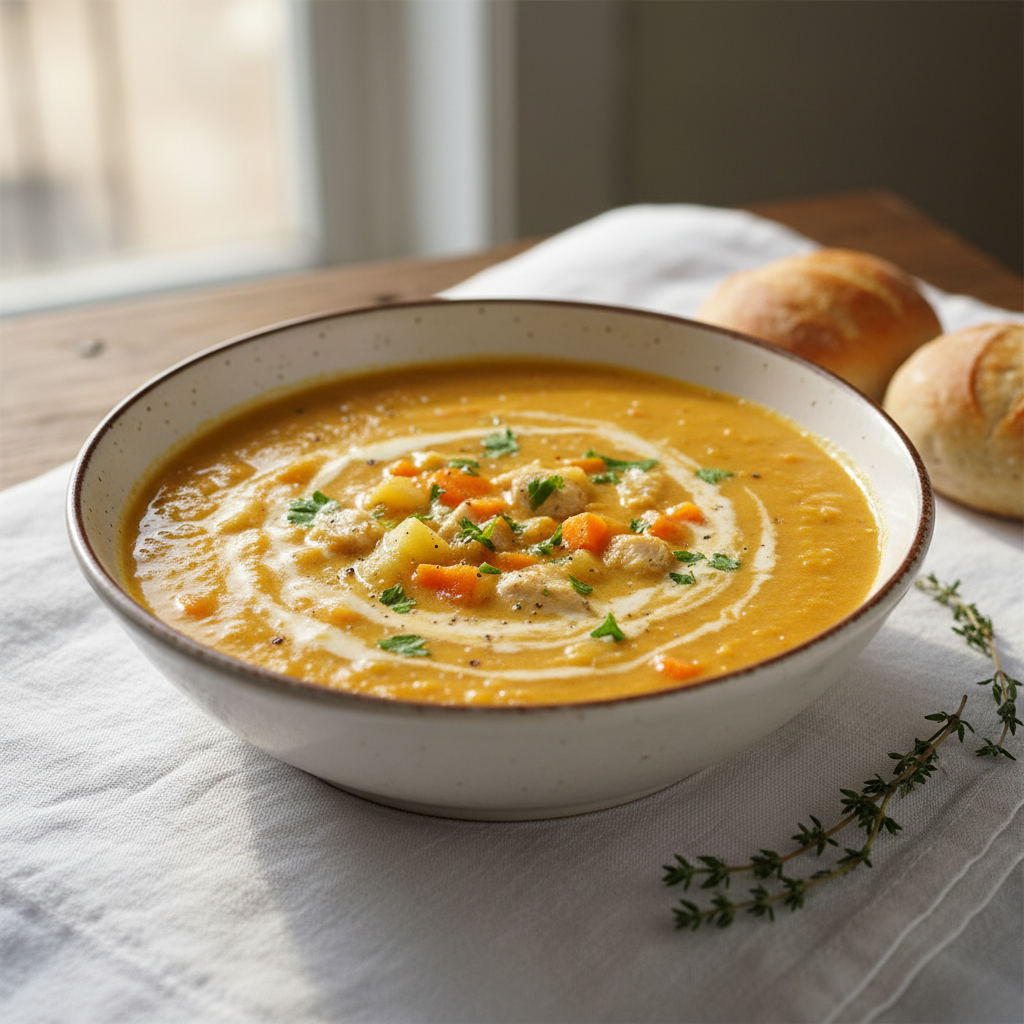 Soupe Velouté Poulet, Carotte et Pomme de Terre
