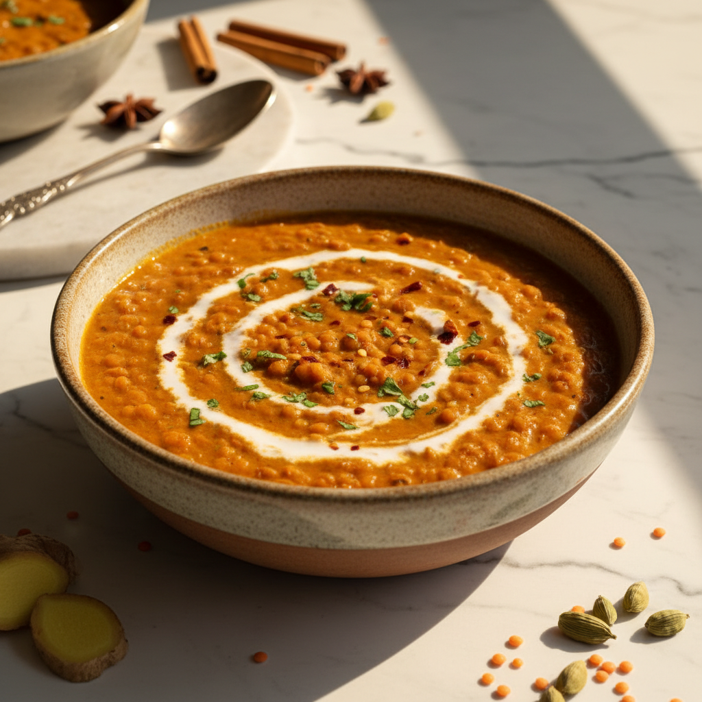 Curry de Lentilles Rouges à la Noix de Coco