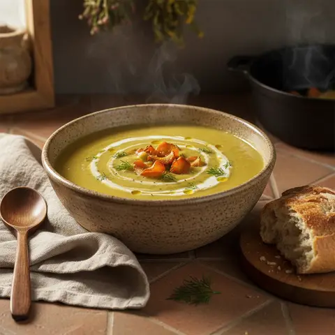 Creamy Carrot and Broccoli Soup