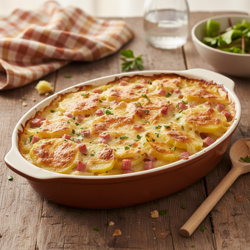 Gratin de Pommes de Terre et Jambon