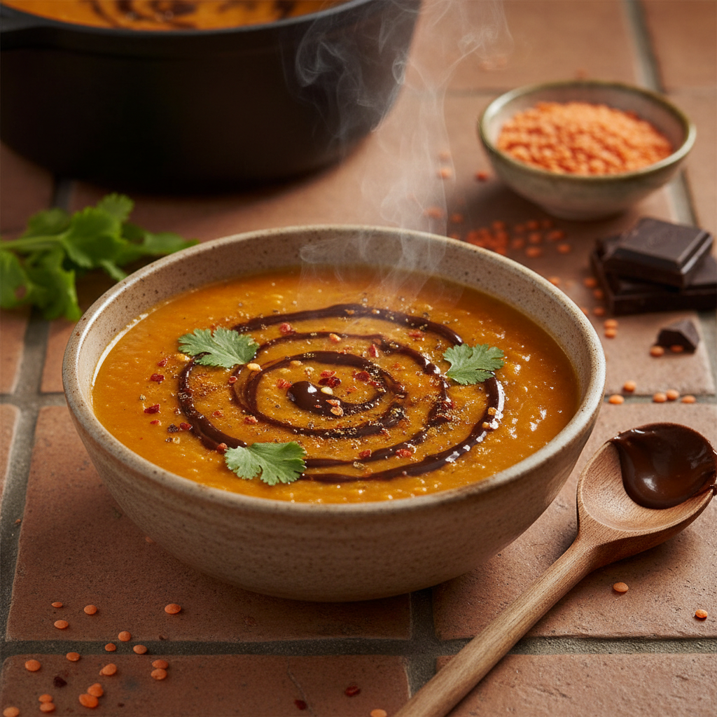 Soupe de Lentilles Corail au Curry