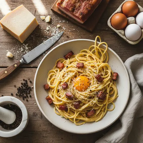 Simplified Pasta Carbonara