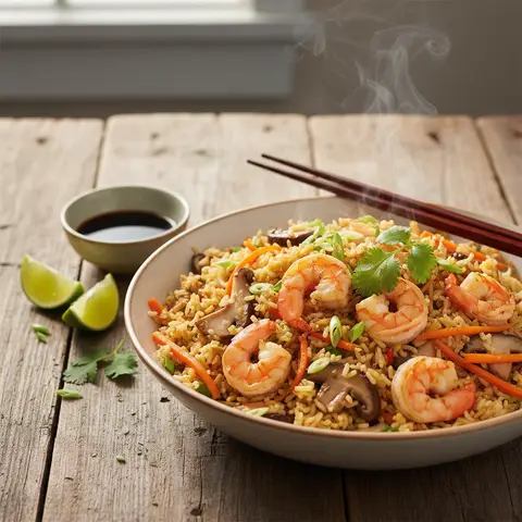 Shrimp Fried Rice with Vegetables