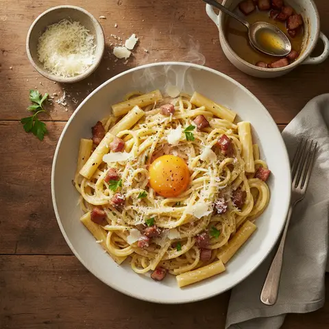 Hausgemachte Pasta Carbonara
