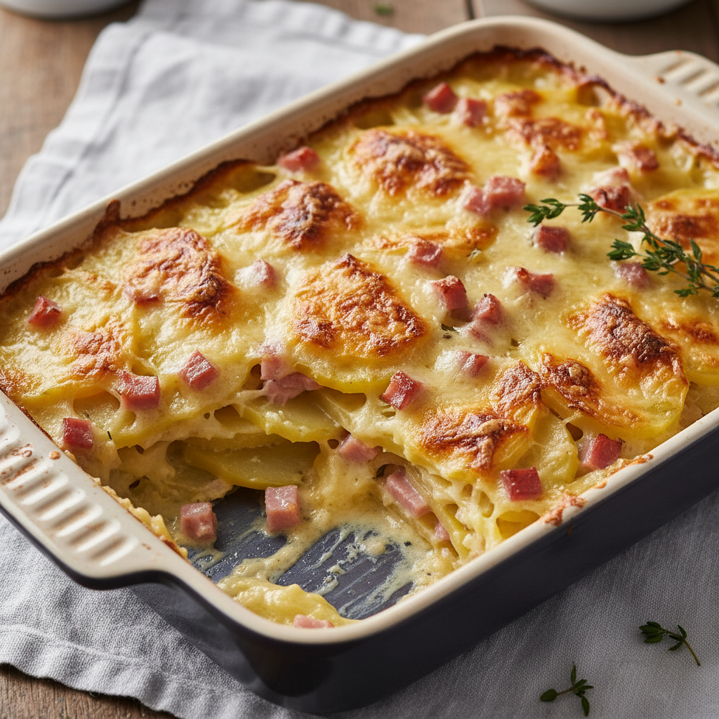 Gratin de Pommes de Terre et Jambon