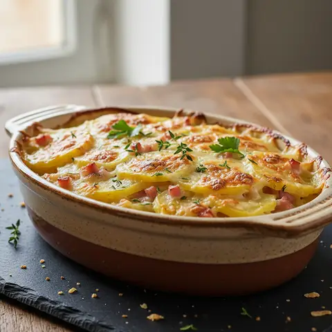 Potato and Ham Gratin
