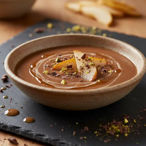 Birnen-Schokoladen-Suppe