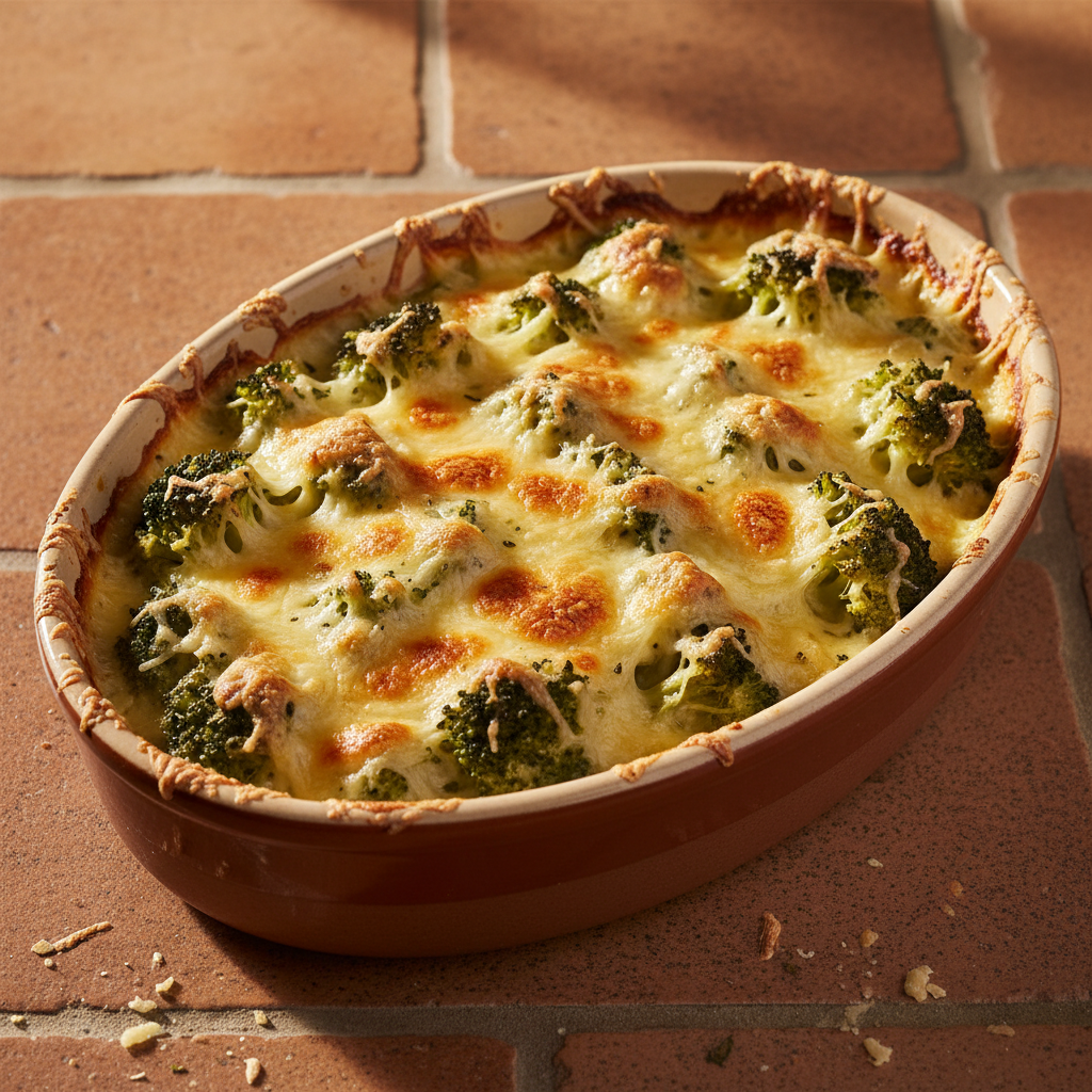 Gratin de Brocoli et Gruyère