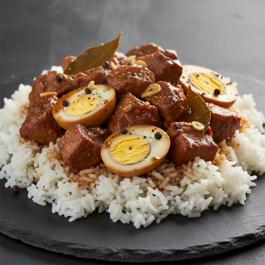 Adobo de Porc aux Œufs Philippin