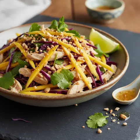 Thai Chicken Salad with Mango and Peanuts