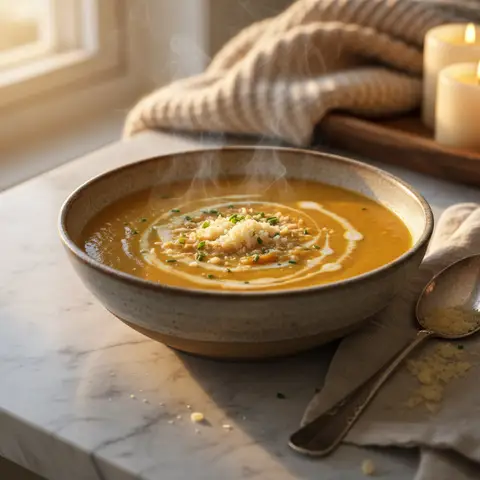 Creamy Cauliflower and Carrot Soup