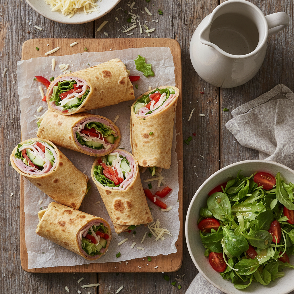 Wraps au Jambon et Gruyère