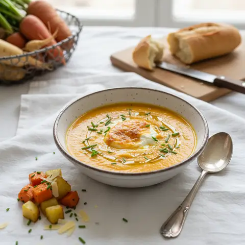 Cremige Karotten-Kartoffel-Suppe
