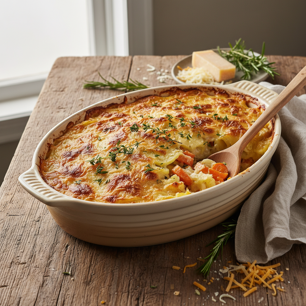 Gratin de Pommes de Terre et Carotte