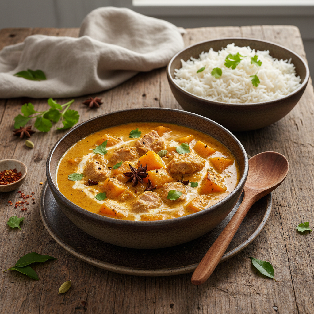 Curry de Thon aux Courges