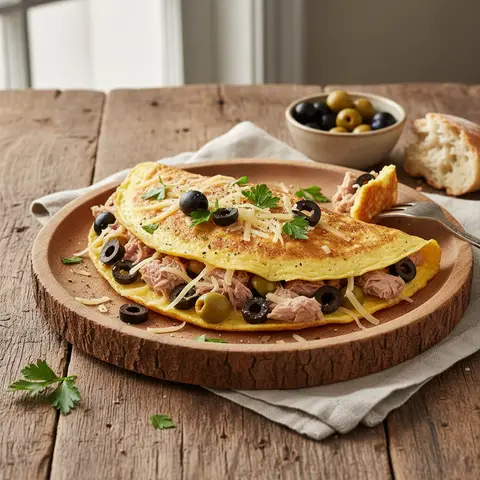 Tuna and Olive Omelet
