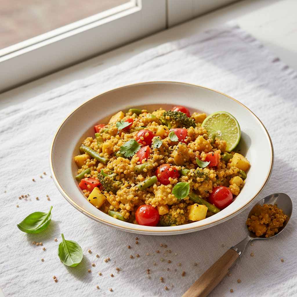 Curry de Quinoa aux Légumes (Fusion Asiatique)