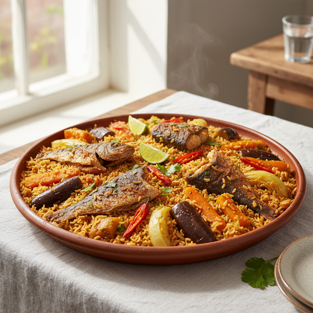 Thiéboudienne (Riz au Poisson Sénégalais)