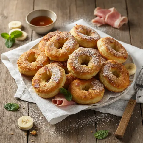 Banana and Ham Fritters with Light Batter