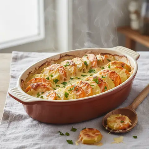 Potato and Carrot Gratin