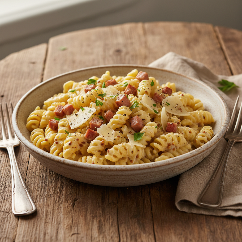 Pâtes Carbonara Revisitées (sans œuf)