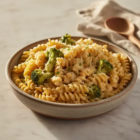 Pasta with Cheese and Broccoli