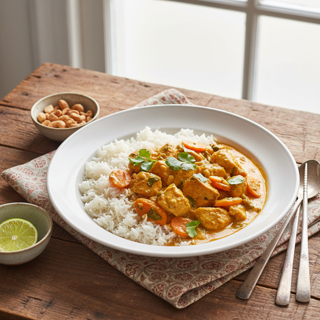 Curry de poulet express