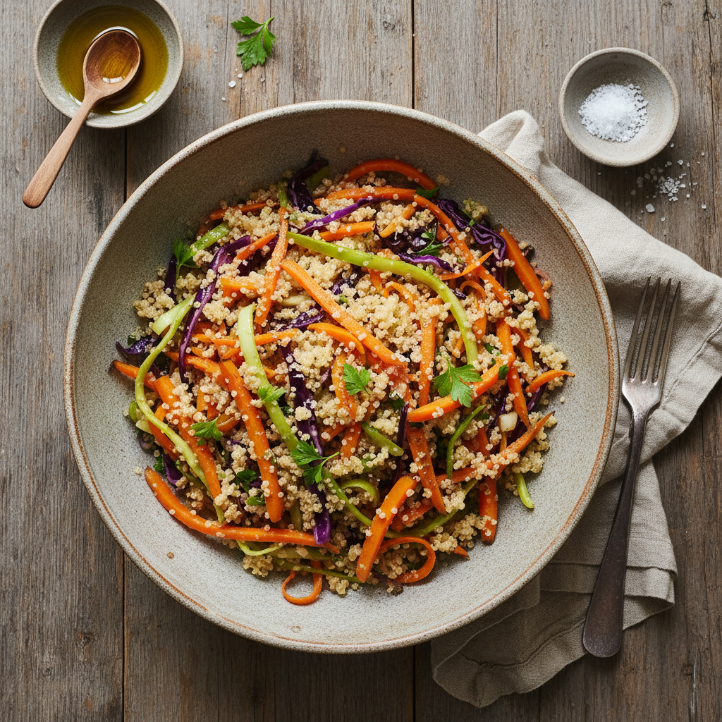 Quinoa aux Carottes et Chou