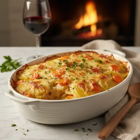 Potato and Carrot Gratin