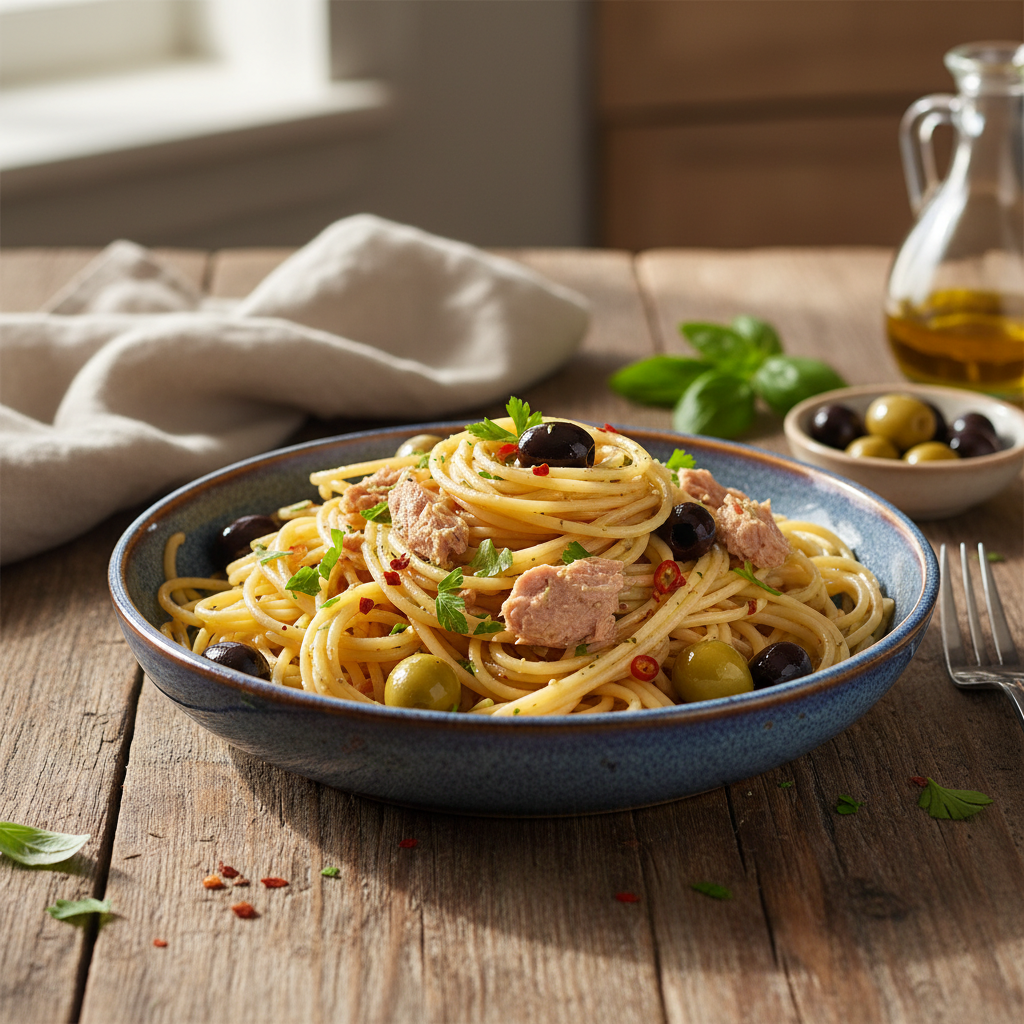 Pâtes au Thon et Olives