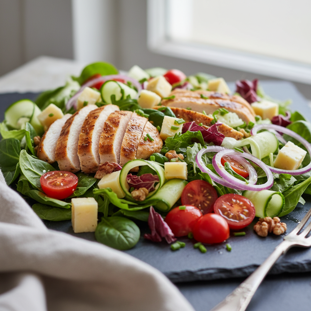 Salade Composée Poulet-Gruyère