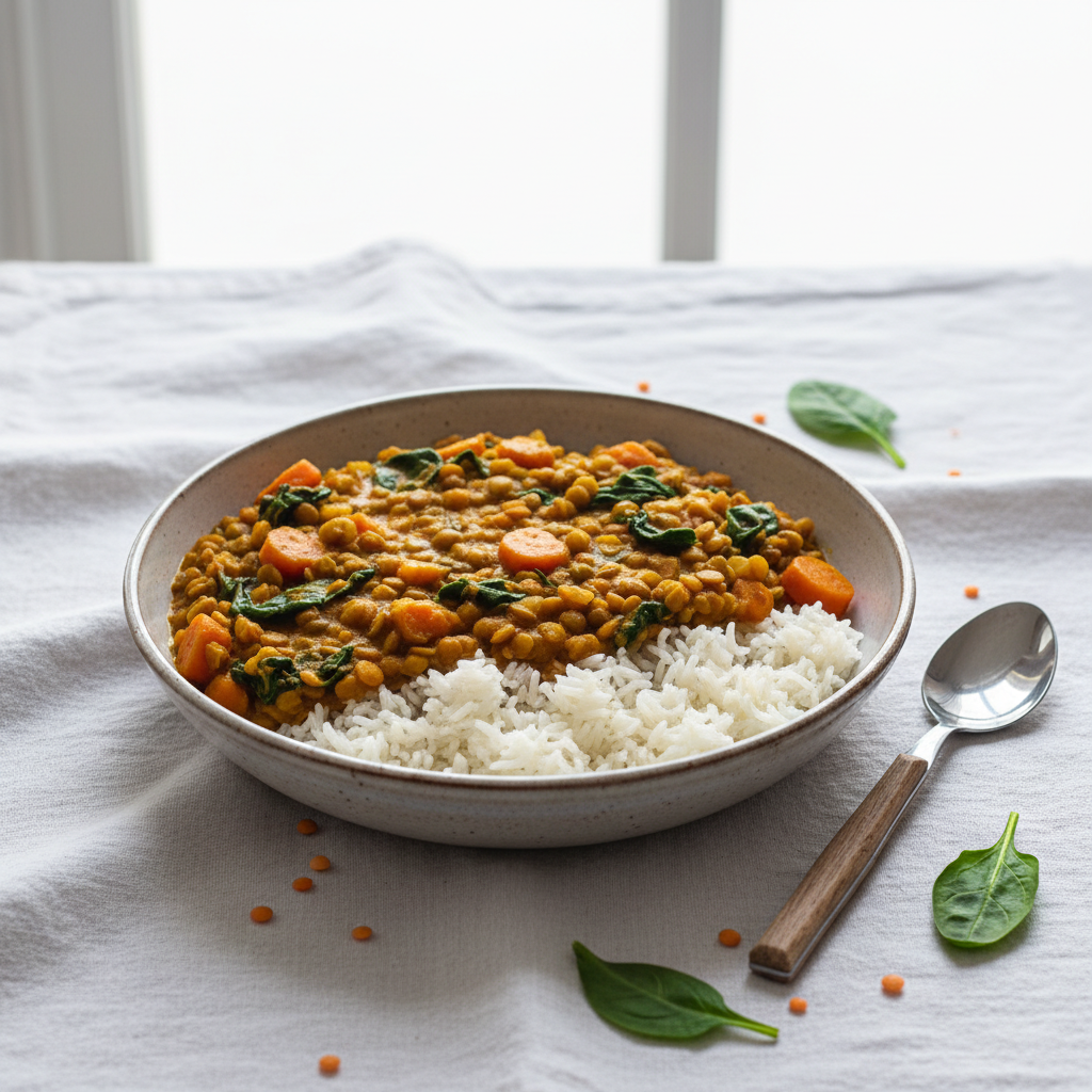 Curry de Lentilles aux Légumes