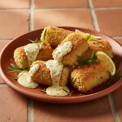 Quinoa Croquettes with Simplified Béarnaise Sauce