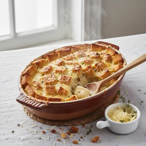 Bread and Gruyère Gratin