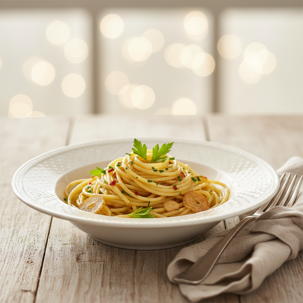 Spaghettis à l'Huile et Ail (Aglio e Olio)