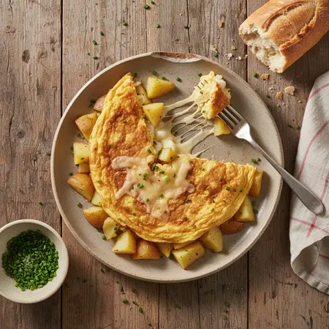 Potato and Gruyère Omelette