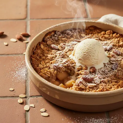 Apple-Pear Crumble with Almonds