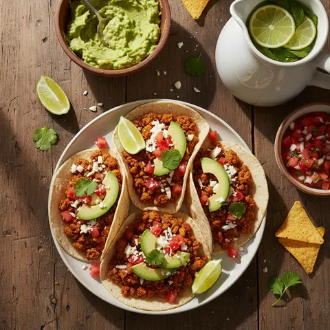Vegetarische Tacos mit Gemüsehack