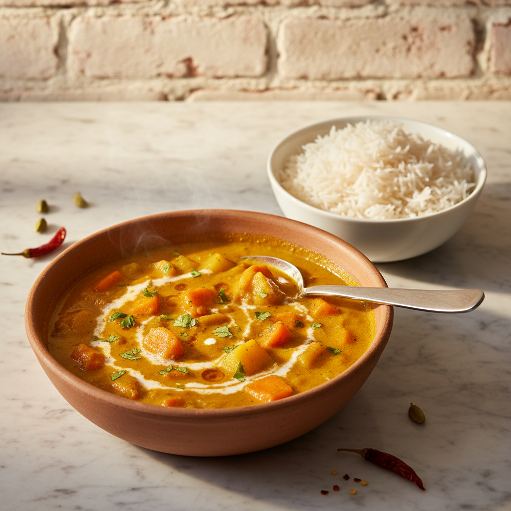 Curry de Carottes et Pommes de Terre