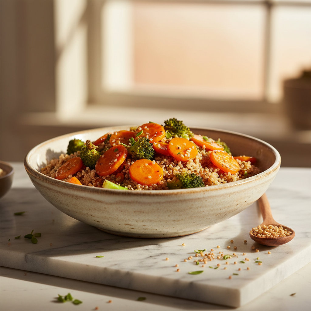 Quinoa aux Carottes et Brocoli