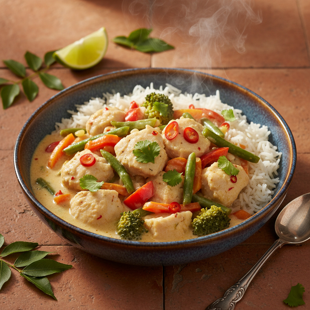 Curry de Poisson à la Noix de Coco