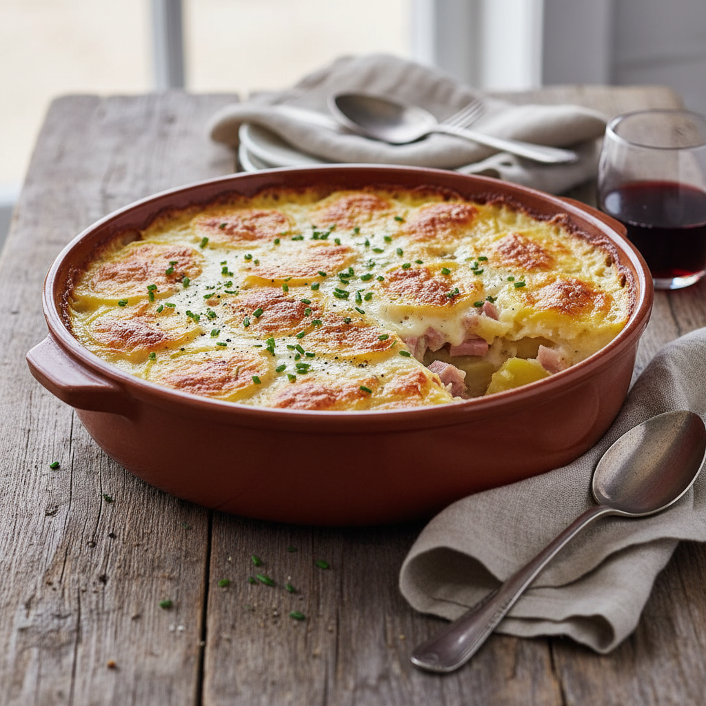 Gratin de Pommes de Terre et Jambon