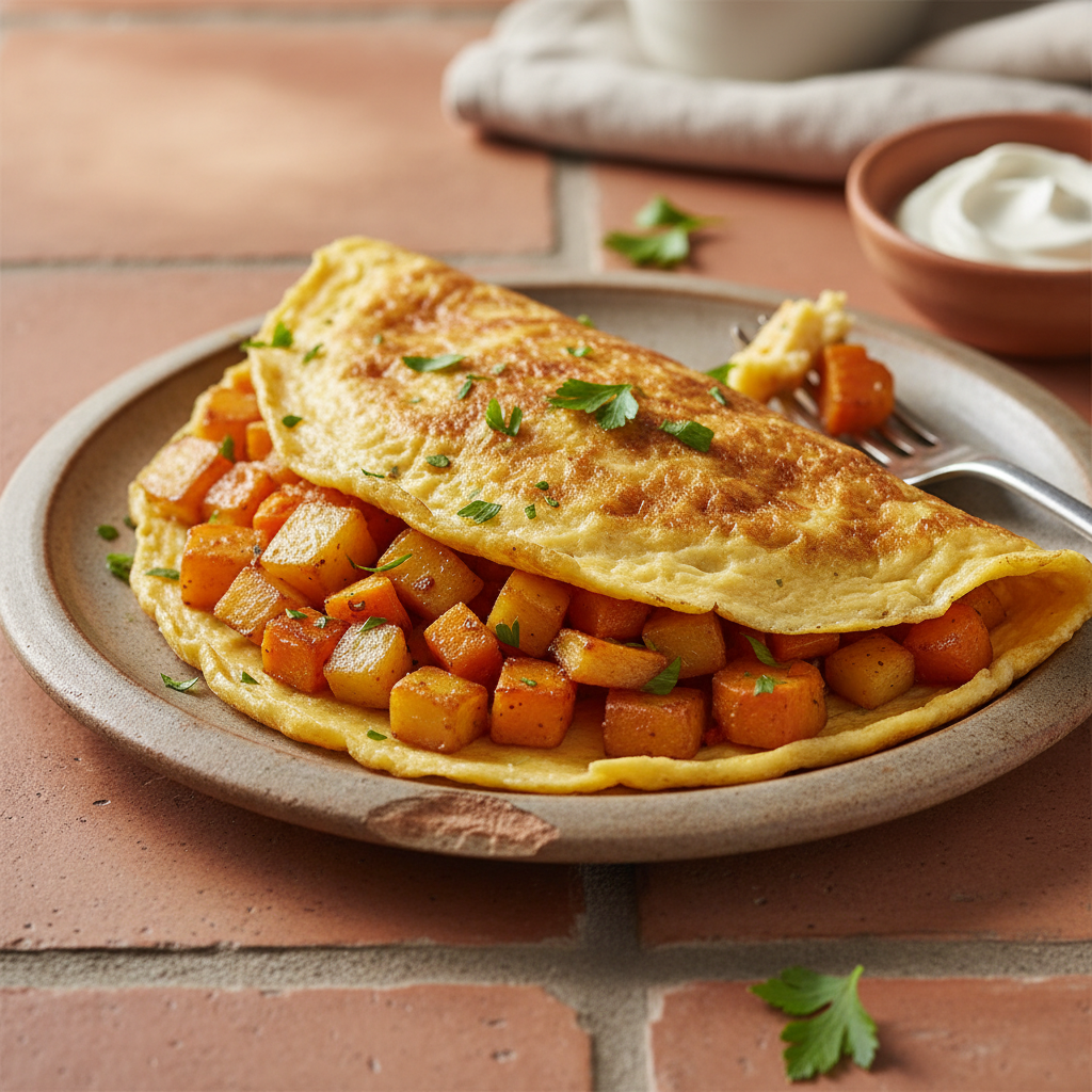 Omelette aux Carottes et Pommes de Terre