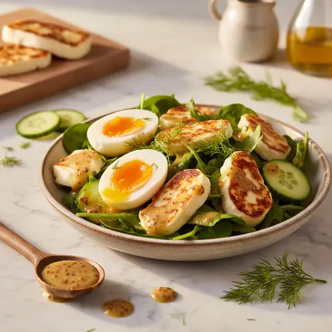 Nordic Salad with Eggs and Smoked Mozzarella
