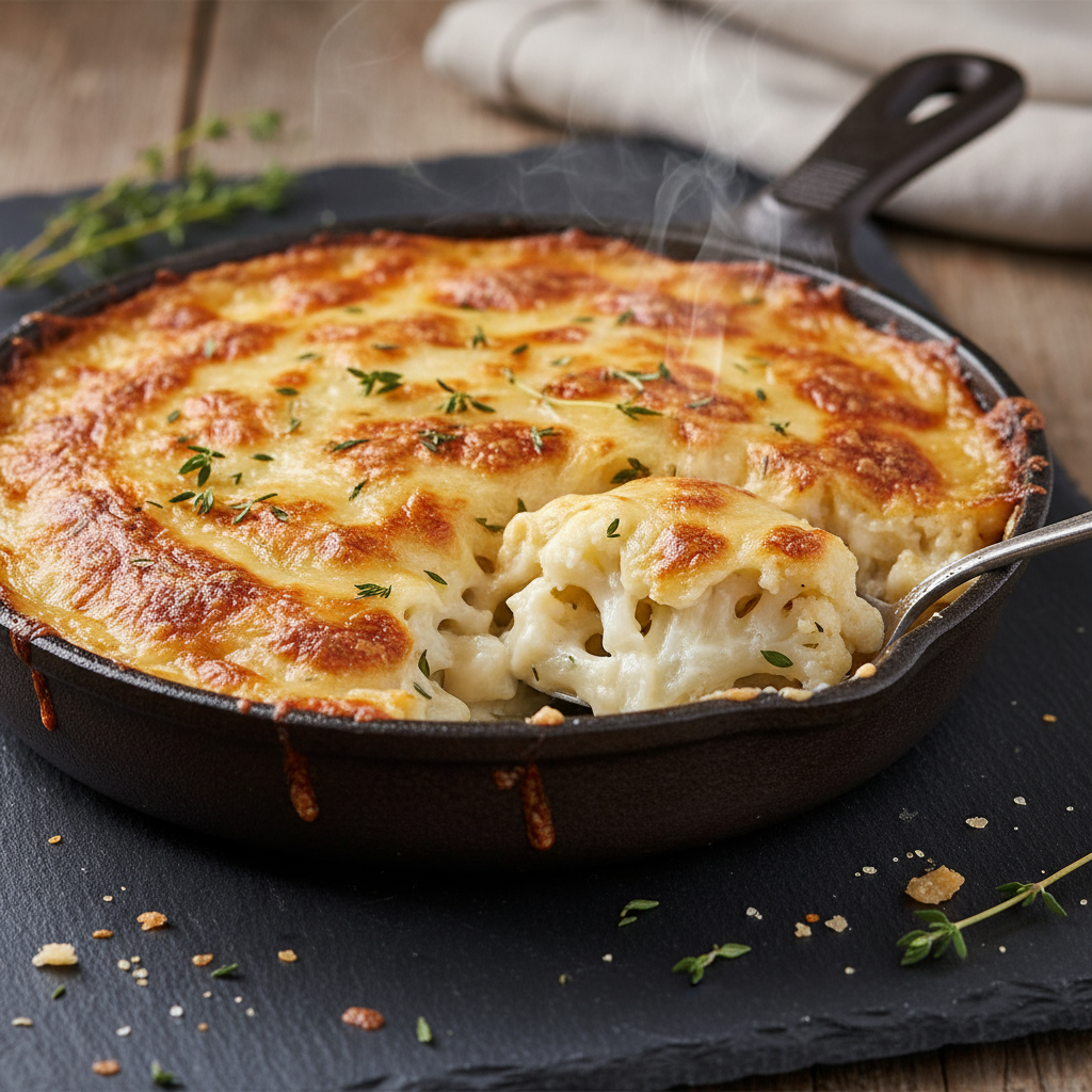Gratin de Chou-fleur au Gruyère