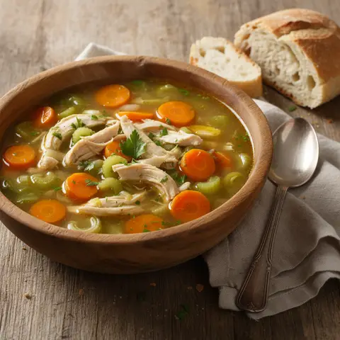 Wärmende Hühner-Gemüse-Suppe