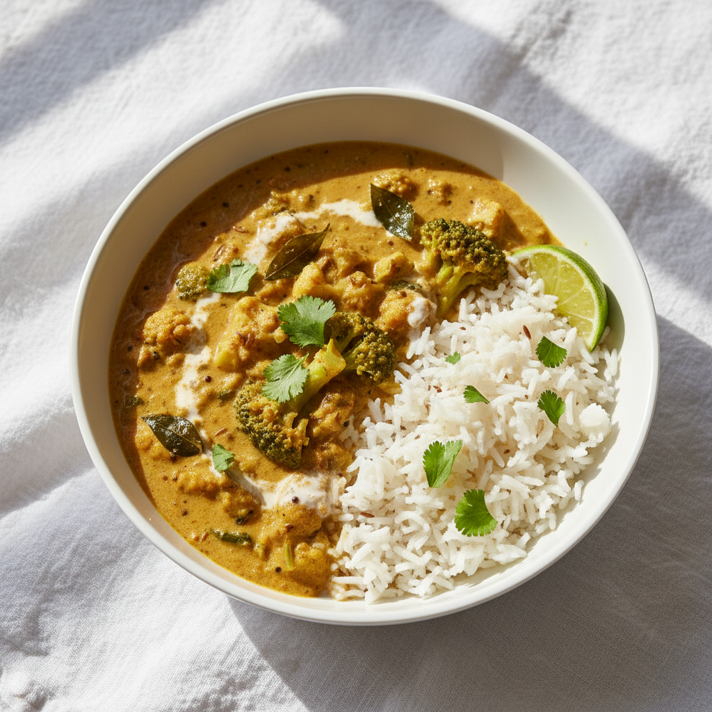Curry Indien de Chou-fleur et Brocoli