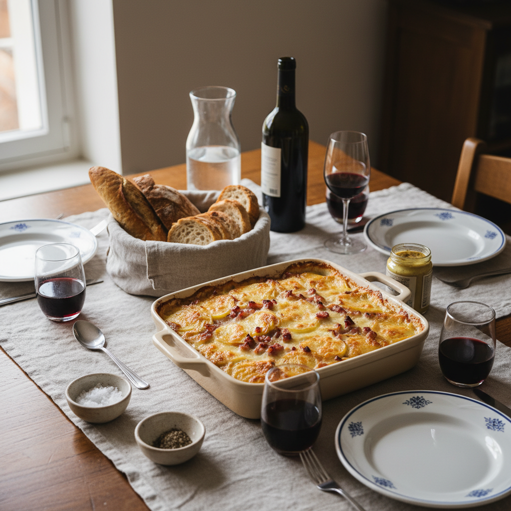 Gratin de Pommes de Terre au Jambon et Gruyère